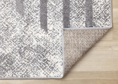 Carpette Covington à motifs de lignes géométriques vieillies pour l'intérieur - 7 pi 10 po x 10 pi 6 po