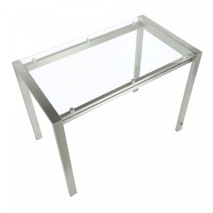LumiSource Fuji Glass Contemporary Counter-Height Dining Table|Table de salle à manger contemporaine Fuji de hauteur comptoir en verre