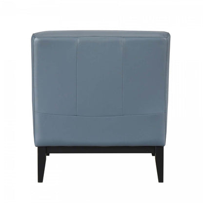 Fauteuil d'appoint Murdock en cuir bleu | Fauteuil D'appoint Murdock En Cuir Bleu