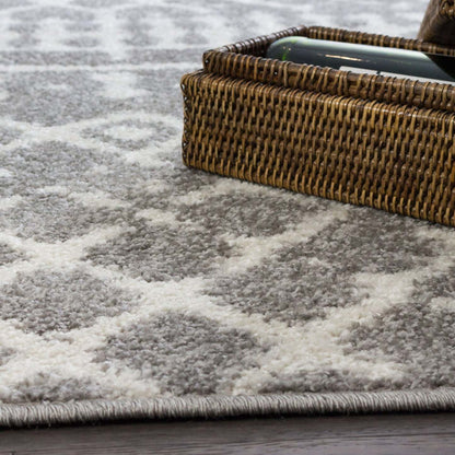 Lavan L Grey Mor 3x5 Area Rug|Carpette Lavan grise à motifs marocains 3 x 5|D80GAUP6