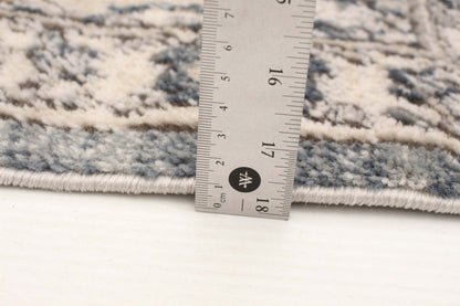 Octavian Tabriz bleu-ivoire - 2 pi 7 po x 8 pi 2 po|Carpette Octavian Tabriz bleu-ivoire - 2 pi 7 po x 8 pi 2 po| D2DCZKXD