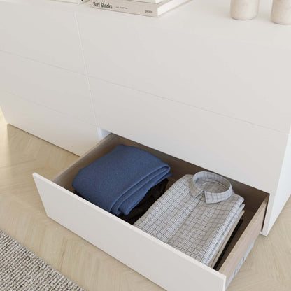Nordika James 6-Drawer Dresser - Blanc|Commode James Nordika à 6 tiroirs - blanche