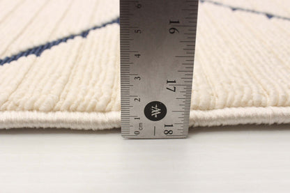 Tapis Kimi Bleu-Ivoire 5'3 x 7'7|Carpette Kimi bleueivoire 5 pi 3 po x 7 pi 7 po|D86F9PND