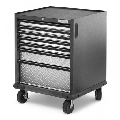 Gladiator Premier 7-Drawer Modular Tool Storage Cabinet - Silver Tread|Armoire à outils modulaire de série Premier à 7 tiroirs de Gladiator - bande de roulement argentée