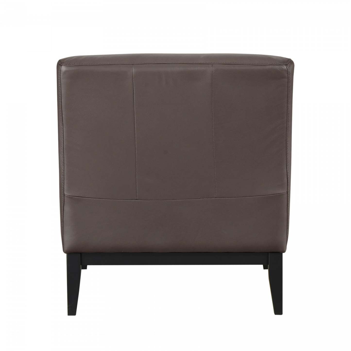 Chaise d'appoint Murdock en cuir marron foncé | Fauteuil D'appoint Murdock En Cuir Marron