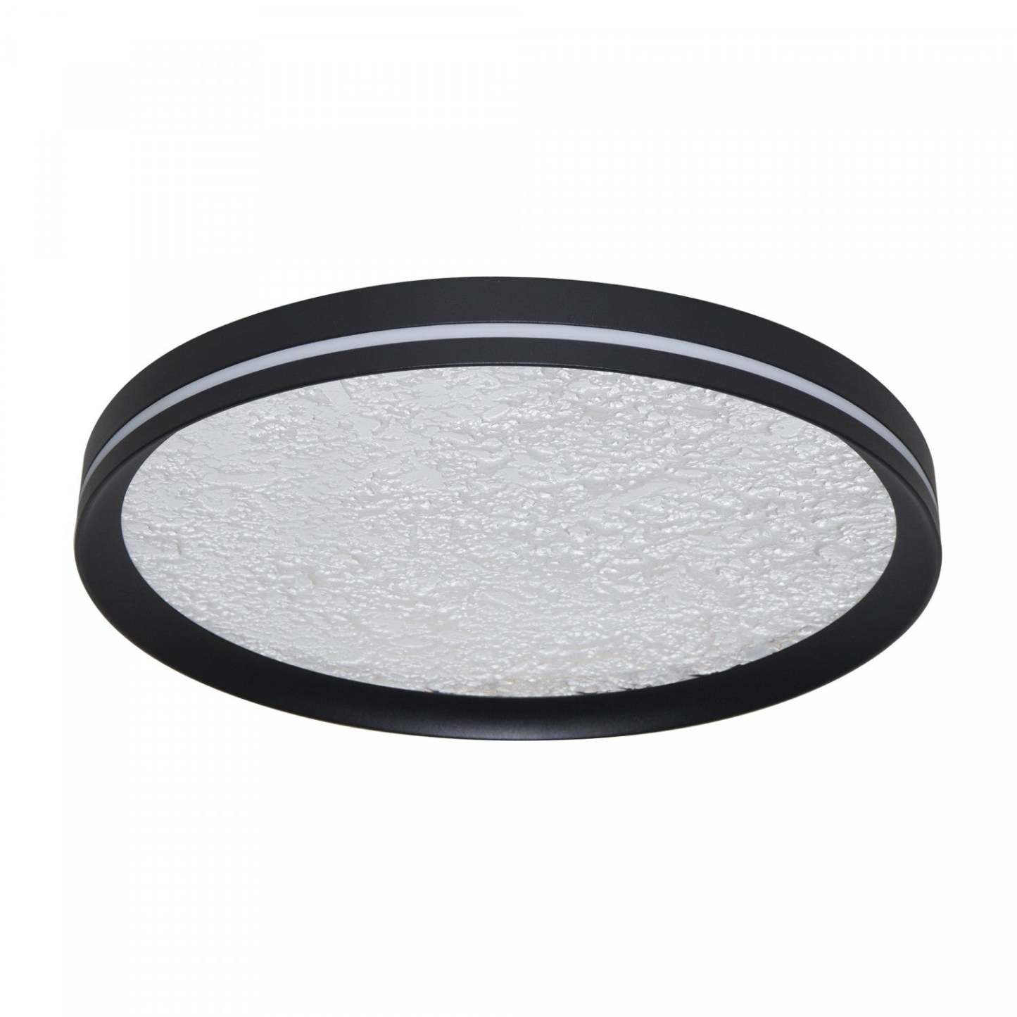 Luna Integrated Led Flush Mount 16, Black Lamp | Plafonnier Semi-encastre A Del Integrees Luna De 16 po, Noir