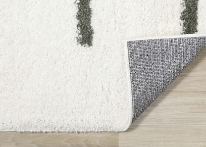 Carpette douce Taylor à motifs de lignes - 5 pi 3 po x 7 pi 7 po