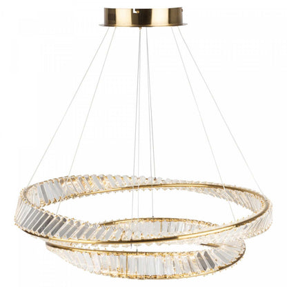 Stella 65 W LED Brushed Brass Chandelier|Lustre Stella laiton brossé à DEL de 65 W|D06HHFZ0