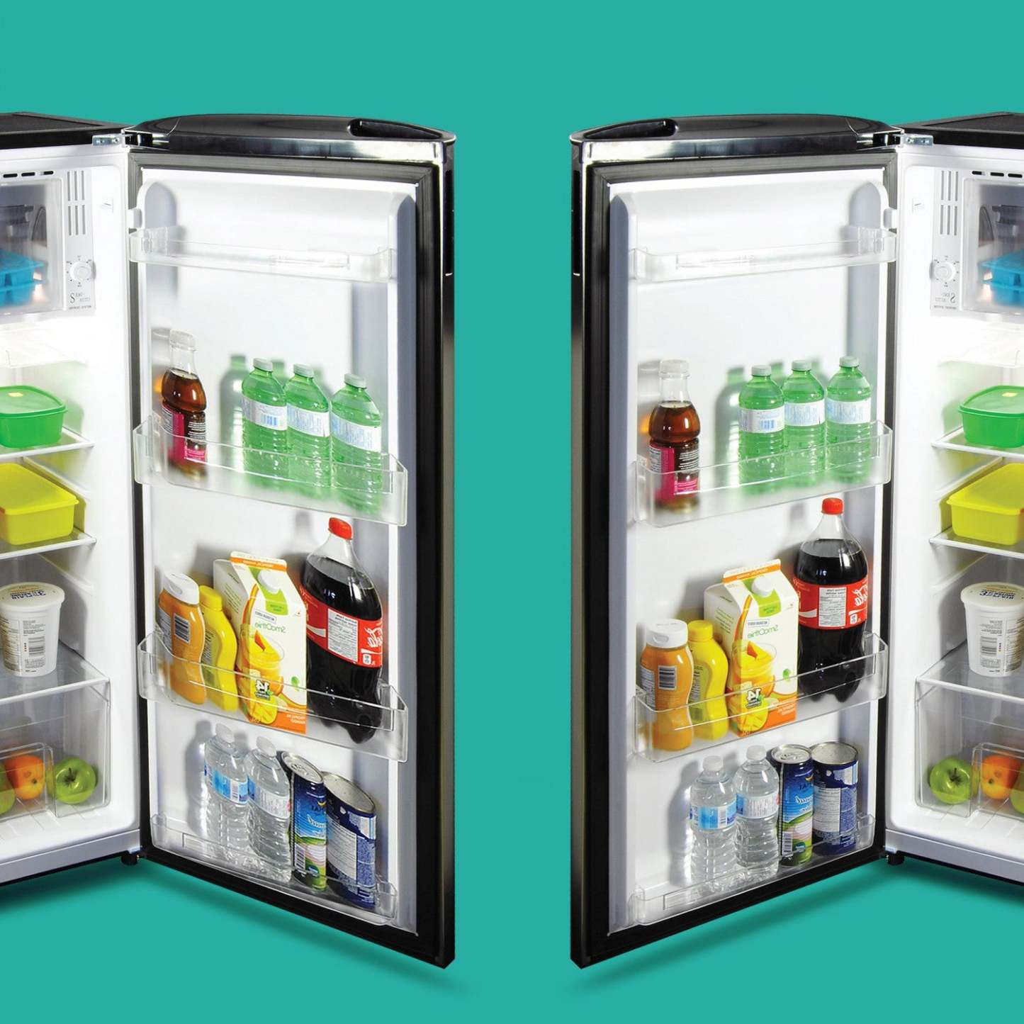 Koolatron 6,2 Cu. Fort. Réfrigérateur compact en acier inoxydable|Réfrigérateur compact Koolatron de 6,2 pi3 en acier inoxydable