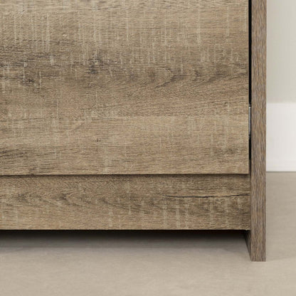 Bureau Tassio avec plateau pour clavier - Chêne patiné | Bureau Tassio avec plateau pour clavier - chêne vieilli | D83GTOBV