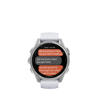 Garmin Fēnix 8 Amoled Smartwatch 43mm - Gps, Compas, Gyroscope Et Altimètre Barométrique Argent | Montre Connectée Garmin Fēnix 8 Amoled 43mm - Gps, Boussole, Gyroscope Et Altimètre Barométrique