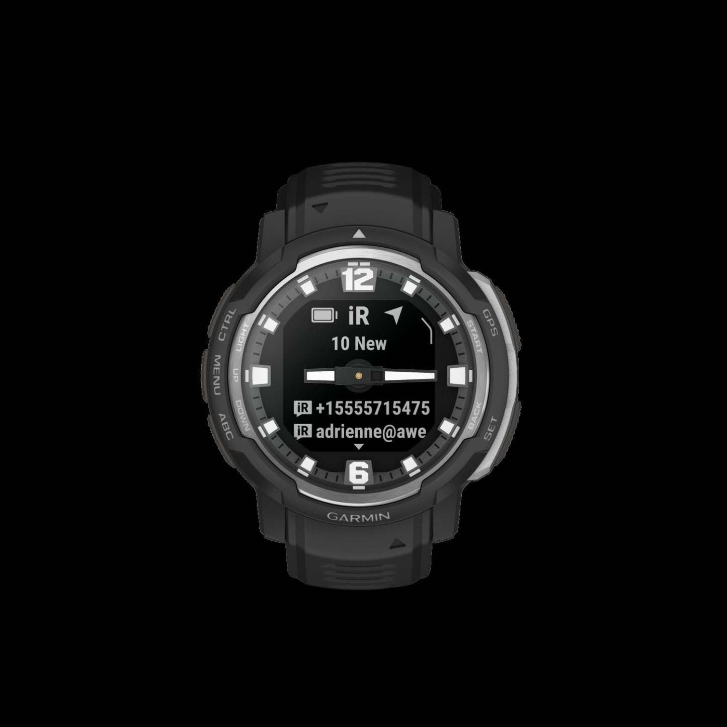 Montre Intelligente Hybride Garmin Instinct® Crossover - Multi-fonction Avec Design Robuste, Technologie Revodrive
