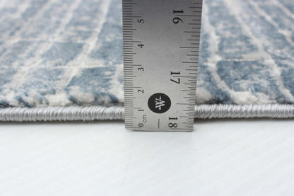 Carpette Kecia bleu marine/crème 5 pi 3 po x 7 pi 3 po|D86FBEA1