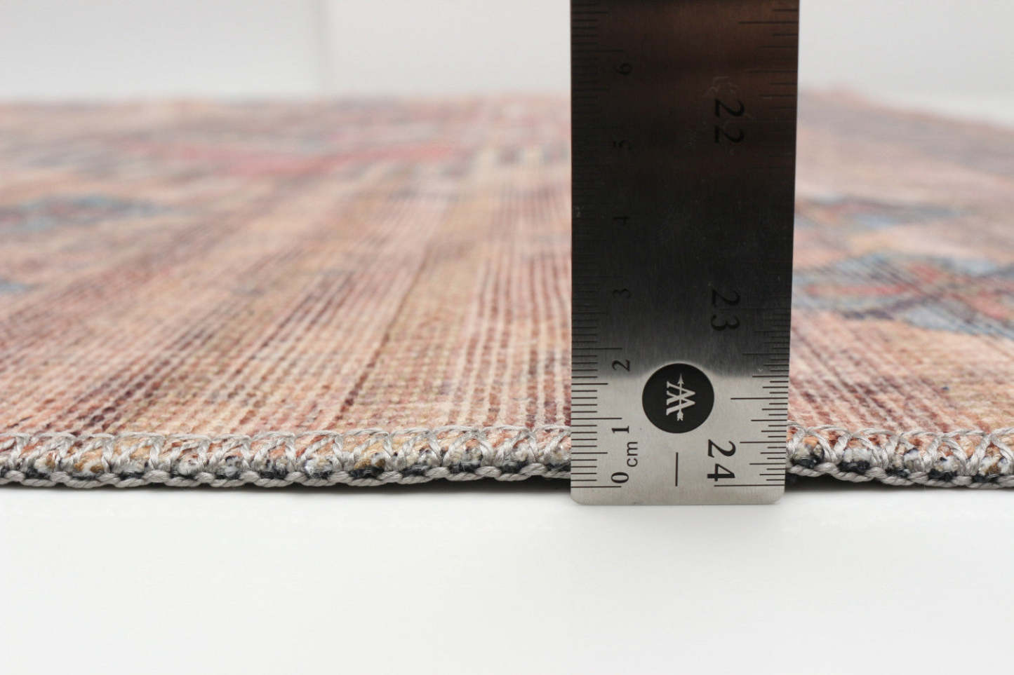 Carpette Kashkuli orange clair 7 pi 10 po x 10 pi 0 po