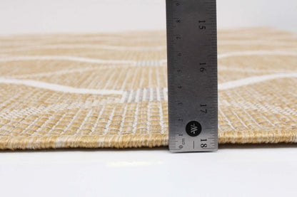 Tapis Neisha Abstract doré 6'7 x 9'6 | D86FHKZD