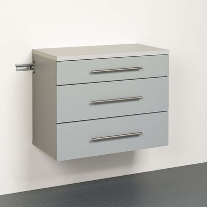 Hangups 3-Drawer Base Storage Cabinet - Light Grey|Armoire de plancher HangUps à 3 tiroirs avec rangement - gris clair