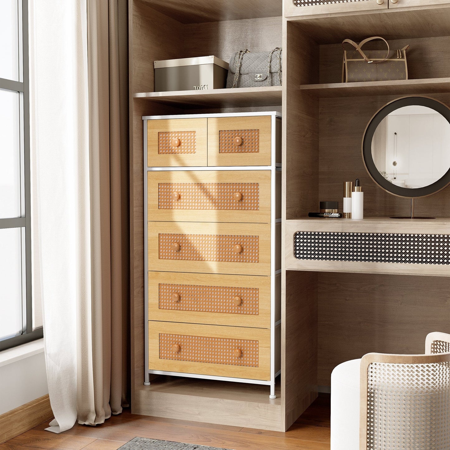 Commode verticale à 6 tiroirs de rangement par Crestlive Products