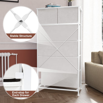 Commode verticale à 6 tiroirs de rangement par Crestlive Products