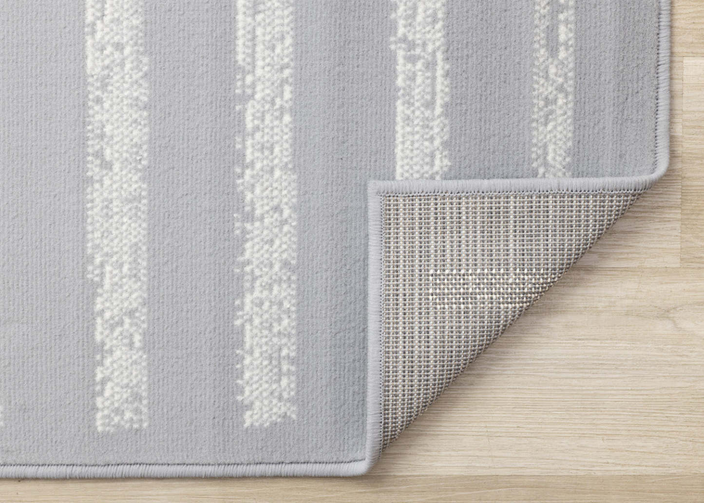 Tapis à rayures modernes Forte gris blanc - 5'3 x 7'5|Tapis Forte gris et blanc à rayures modernes - 5 pi 3 po x 7 pi 5 po