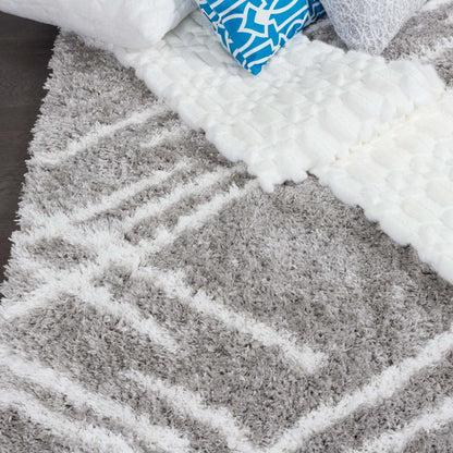 Ker Grey Lines 3x5 Area Rug|Carpette Ker grise à rayures 3 x 5|D80GZL3U