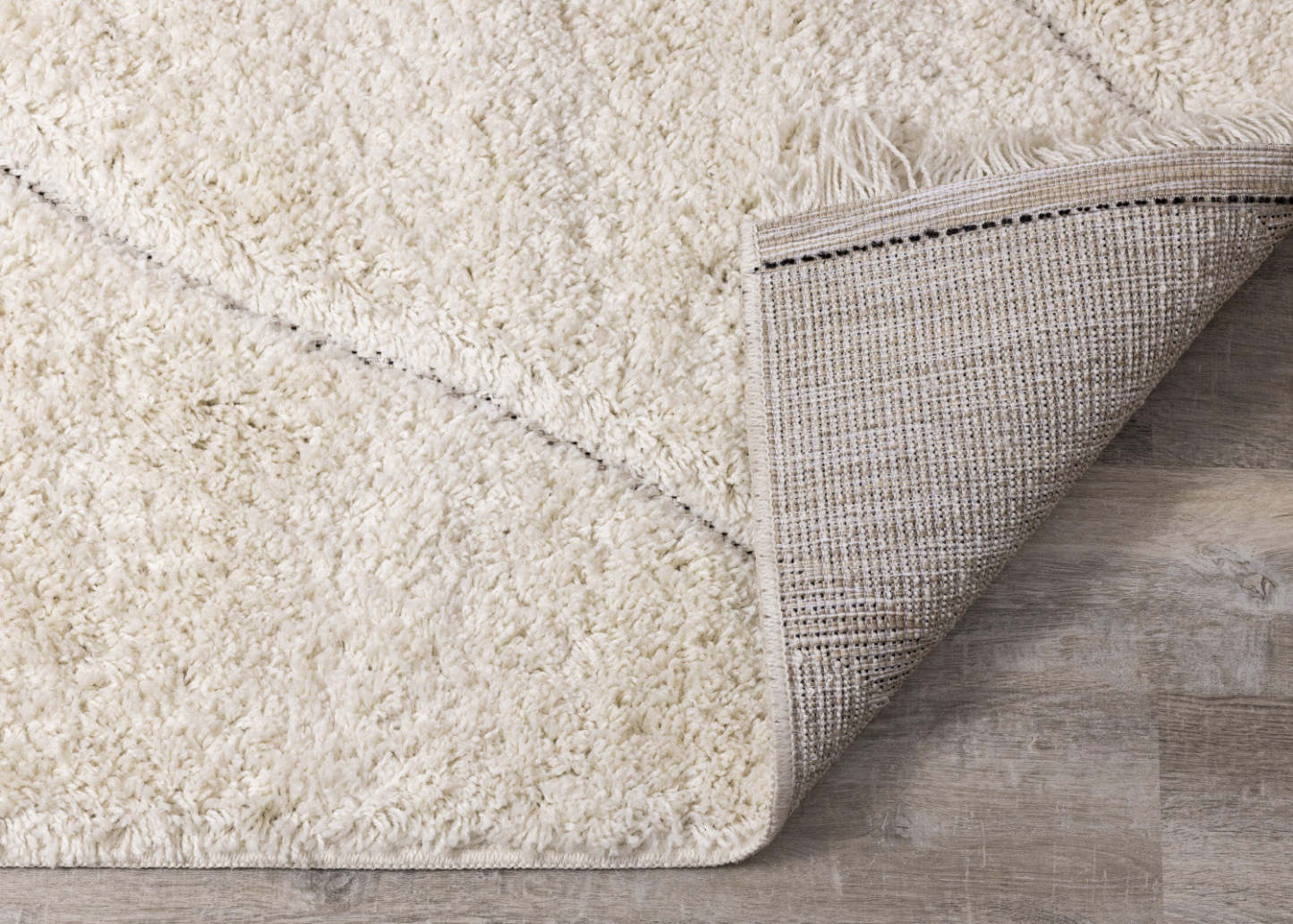 Napa Curves Shag Area Rug - 7'10 x 10'10|Carpette à poil long Napa à motifs de courbes - 7 pi 10 po x 10 pi 10 po