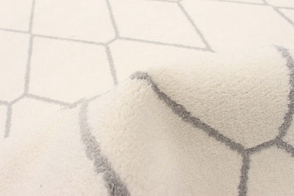 Tapis August blanc-gris 6'7 x 9'6 | D86FYI62