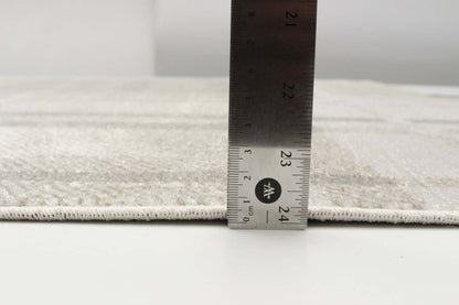 Tapis Roma ivoire lavable en machine - 6'0 x 9'0|Carpette Roma ivoire lavable à la machine - 6 pi 0 po x 9 pi 0 po|D86FASNO