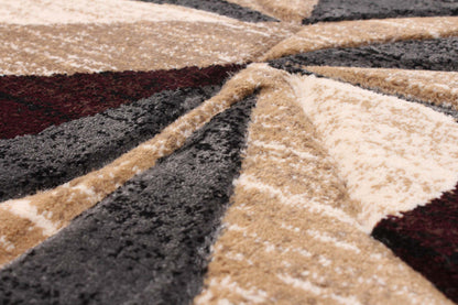 Tapis Mayoree Brun, Beige &amp; Noir - 5'3 X 7'3 |Tapis Mayoree brun, beige et noir - 5 pi 3 po x 7 pi 3 po