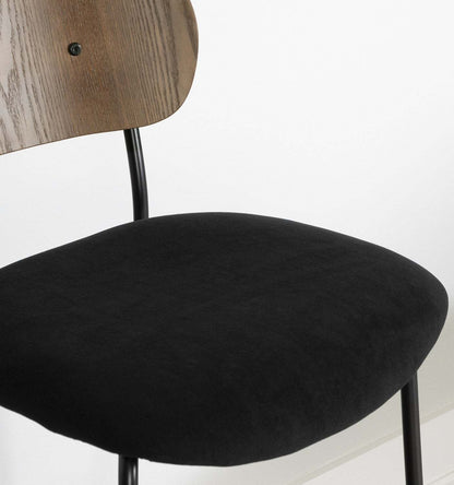 Hype Black Brown Dining Chair - Set of 2|Chaise de salle à manger Hype noire et brune - ensemble de 2