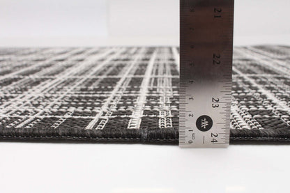 Tapis Panthea noir - 66 x 201 cm | Tapis de zone Panthea noir - 66 x 201 cm