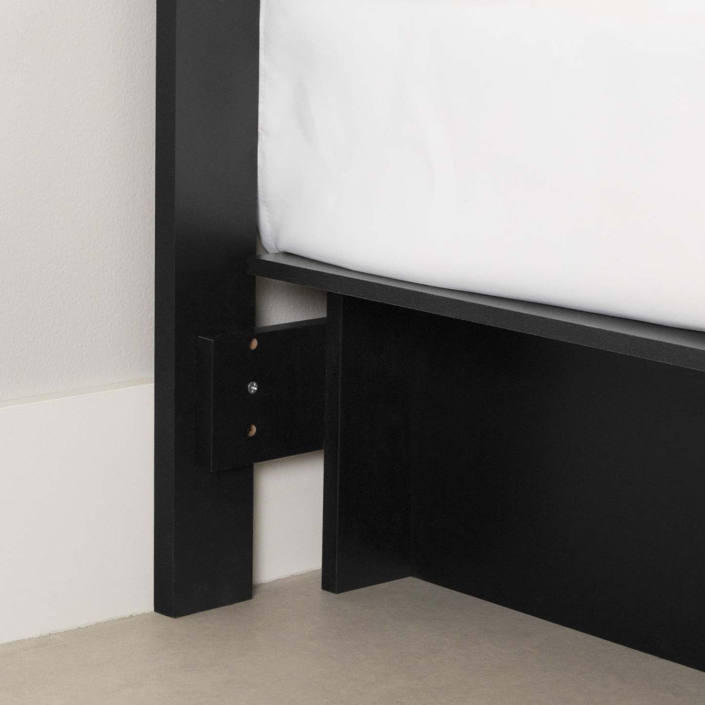 Tête de lit Step One - Style moderne - Noir pur | Step One Tête de lit - Noir solide