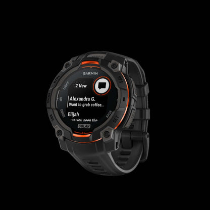 Garmin Instinct 3 Montre Connectée GPS 45 Mm - Spécifications Militaires Robustes 810, Solaire, Boussole, Altimètre Barométrique