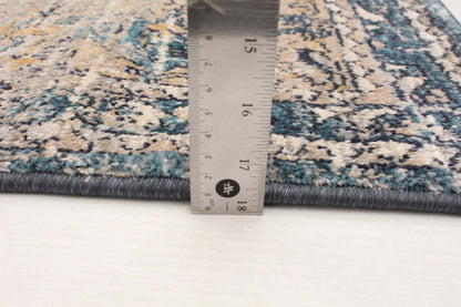 Tapis Bolivar Bijar Bleu - 5'0 x 8'0|Carpette Bolivar Bijar bleu - 5 pi 0 pox 8 pi 0 po| D29VRLSO