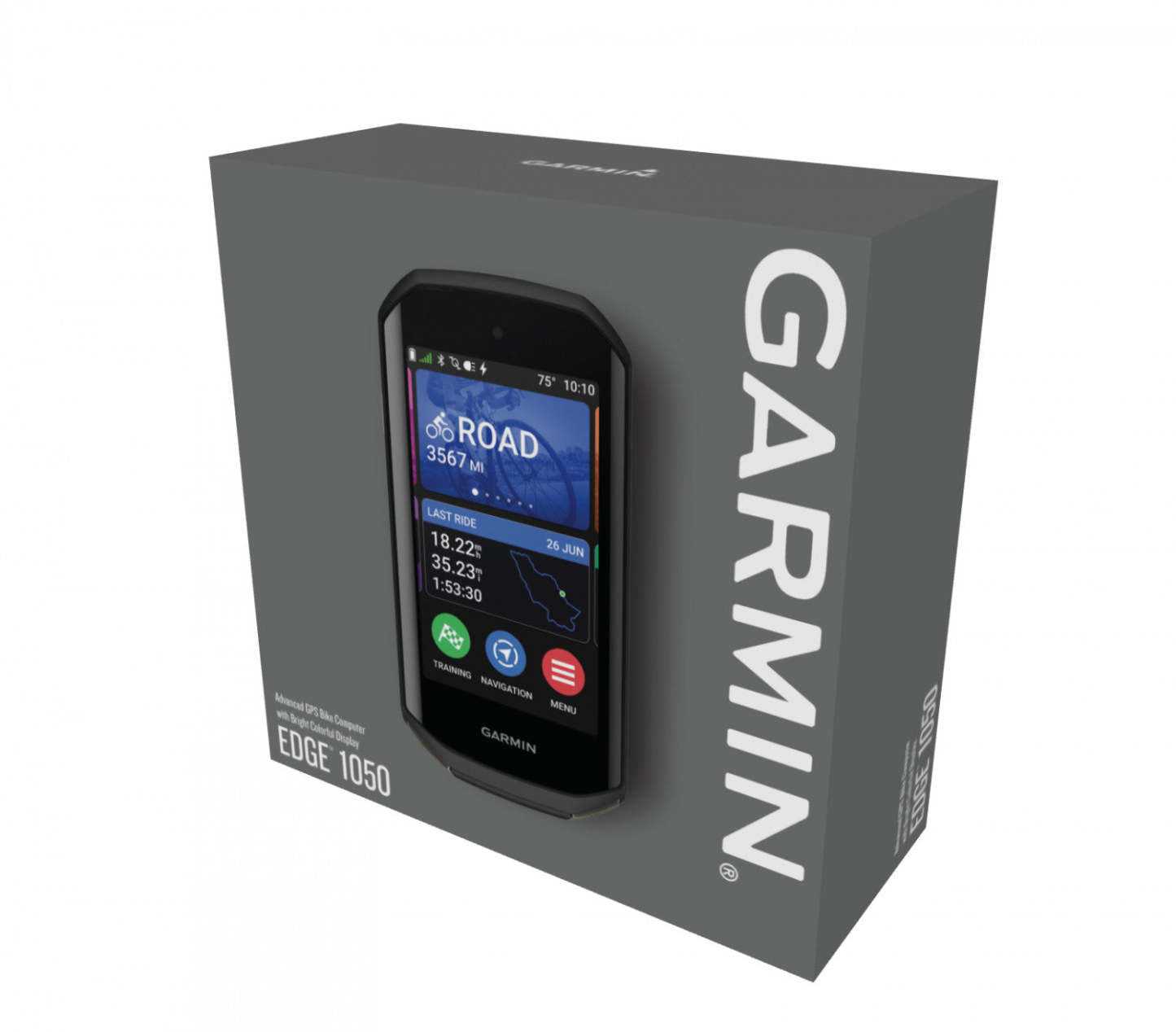 Ordinateur De Cyclisme Garmin Edge 1050 Premium - Écran Tactile Couleur Vif, Haut-parleur Intégré, F