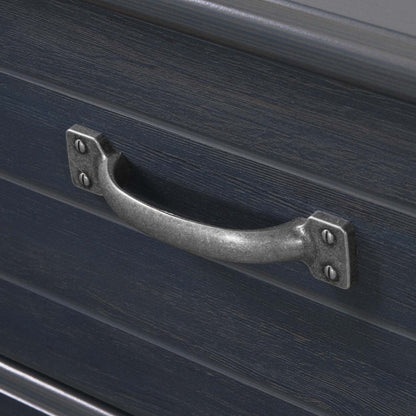 Tête de lit bibliothèque Ulysse avec rangement et portes coulissantes - Myrtille | Ulysse Tete De Lit Bibliotheque Avec Portes Coulissantes - Myrtille