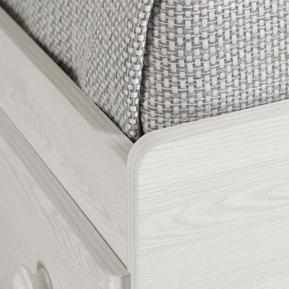 Lit double Summer Breeze avec 3 tiroirs - Pin blanc