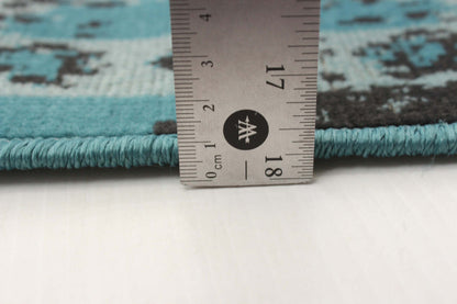 Tapis Chenta Aqua 5'3 x 7'7|Tapis Chenta turquoise 5 pi 3 po x 7 pi 7 po|D86FMYKV