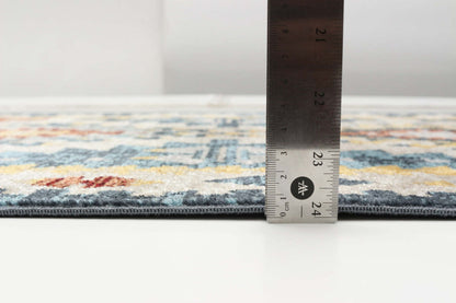 Tapis mosaïque taupe/cuivre lavable en machine - 2'6 x 8'0|Carpette Mosaic taupe et cuivre lavable à la machine - 2 pi 6 po x 8 pi 0 po|D86FEOKD