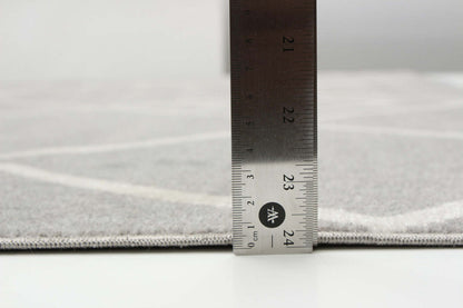 Tapis Kenza gris lavable en machine - 3'0 x 5'0|Carpette Kenza grise lavable à la machine - 3 pi 0 po x 5 pi 0 po|D86FLCHJ