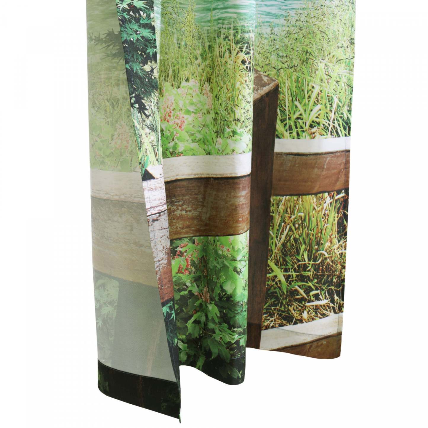 Habitat Landscape Light Filtering Pole Top Curtain Panel Paire - 37 x 84|Paire de panneaux de rideau filtrant la lumière passe-tringle Paysage d'Habitat - 37 x 84