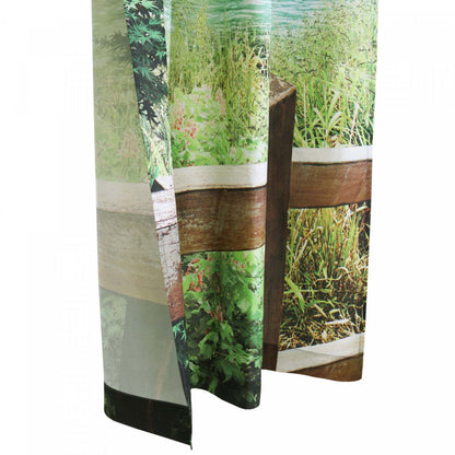 Habitat Landscape Light Filtering Pole Top Curtain Panel Paire - 37 x 84|Paire de panneaux de rideau filtrant la lumière passe-tringle Paysage d'Habitat - 37 x 84