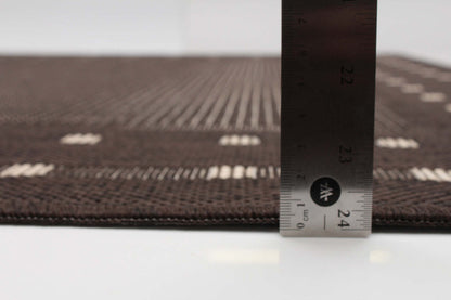 Carpette Clementine chocolat - 3 pi 3 po x 4 pi 7 po