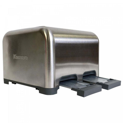 Grille-pain Kenmore à 4 tranches avec deux panneaux de commande, acier inoxydable - KKTSDC4SS