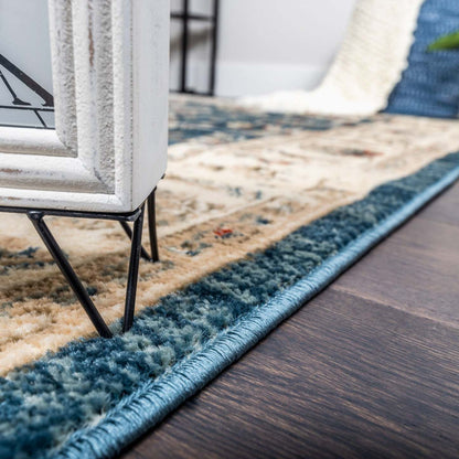 Tapis Cam Flora Navy 5x8|Carpette Cam Flora bleu marine 5 x 8|D80GQOUE