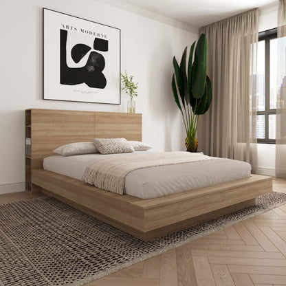 Nordika Marconi Queen Headboard - Brown Oak|Tête de lit Marconi Nordika - chêne brun