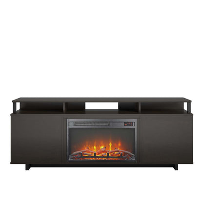 Ameriwood Home Mason Electric Fireplace TV Stand for TVs up to 65 - Espresso|Meuble pour téléviseur Mason d'Ameriwood Home avec foyer électrique pour téléviseurs jusqu'à 65 po - espresso