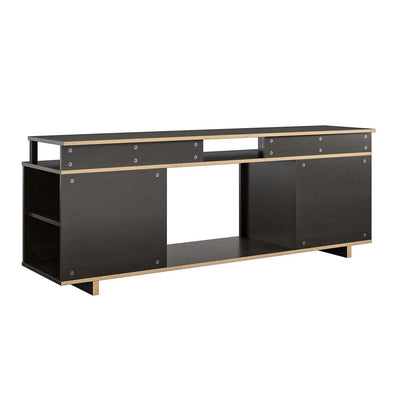 Ameriwood Home Mason Electric Fireplace TV Stand for TVs up to 65 - Espresso|Meuble pour téléviseur Mason d’Ameriwood Home avec foyer électrique pour téléviseurs jusqu’à 65 po - espresso