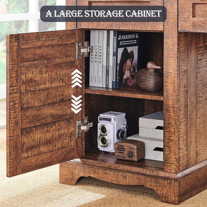 Bureau d'angle en bois style ferme, 60 pouces, pour ordinateur