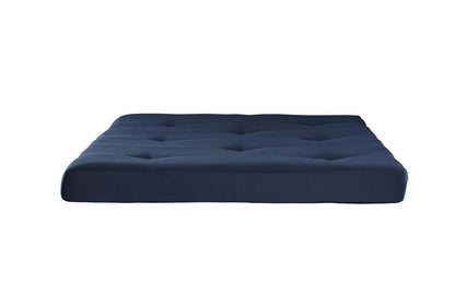 Matelas de futon Jayce de DHP à rembourrage en polyester 6 po pour lit double - bleu