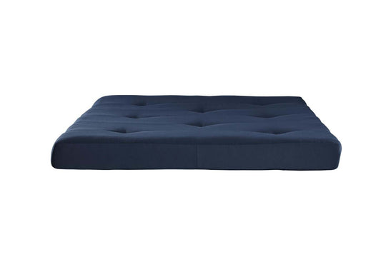 Matelas de futon Jayce de DHP à rembourrage en polyester 6 po pour lit double - bleu